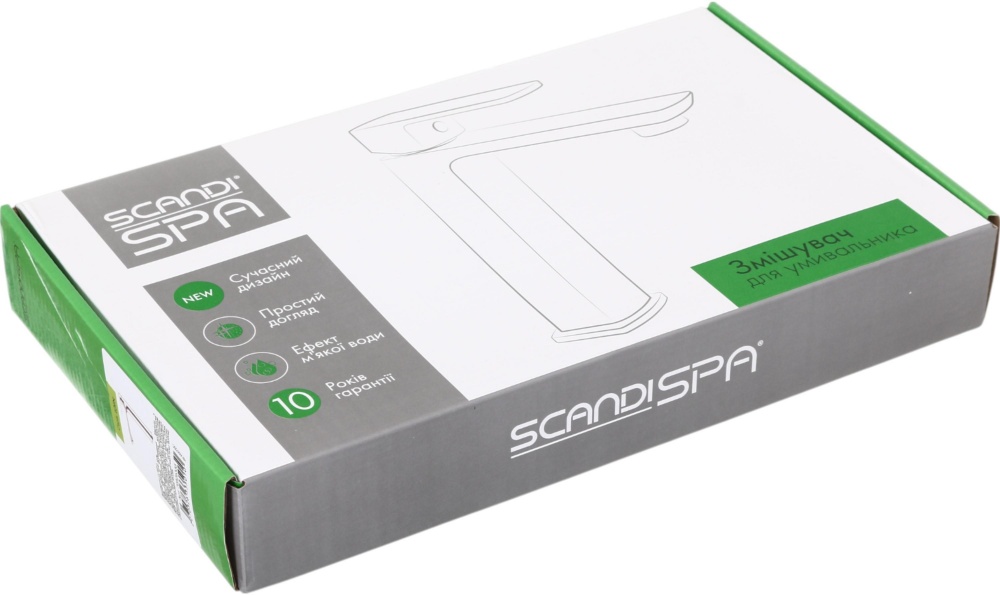 Смеситель для умывальника Lofn высокий хром