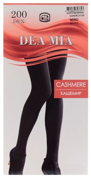 Колготки БЧК 1471 CASHMERE 200 den nero р. 4 черный 