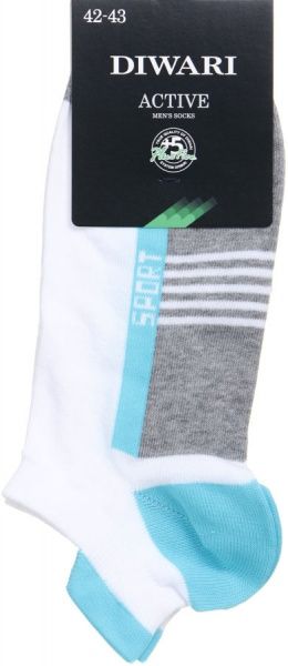 Шкарпетки Conte ACTIVE 16С-72СП 083 р. 27 сірий із бірюзовим 