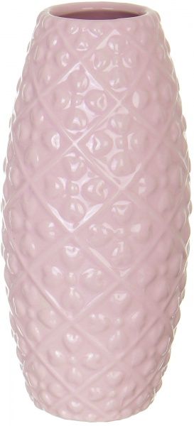 Ваза керамическая розовая 12,9х31 см Dehua