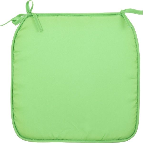 Набор подушек на стул однотонный зеленый 38х38х1,7 см