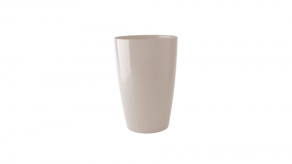 Горщик пластиковий Artevasi SANTORINI POT круглий капучино 