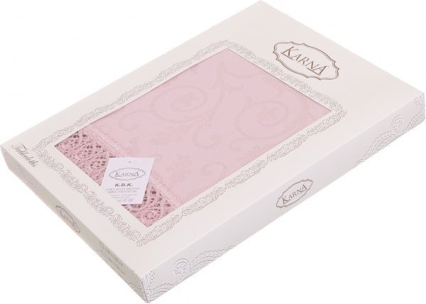 Скатерть KDK 160x300 см пудровый Karna 