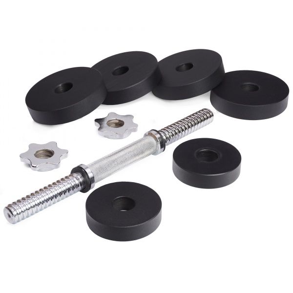 Гантель UP! (Underprice) набірна 11 кг чорний 