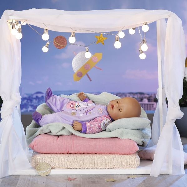 Одежда для куклы Zapf Baby Born_Праздничный комбинезон лавандовый 831090-1