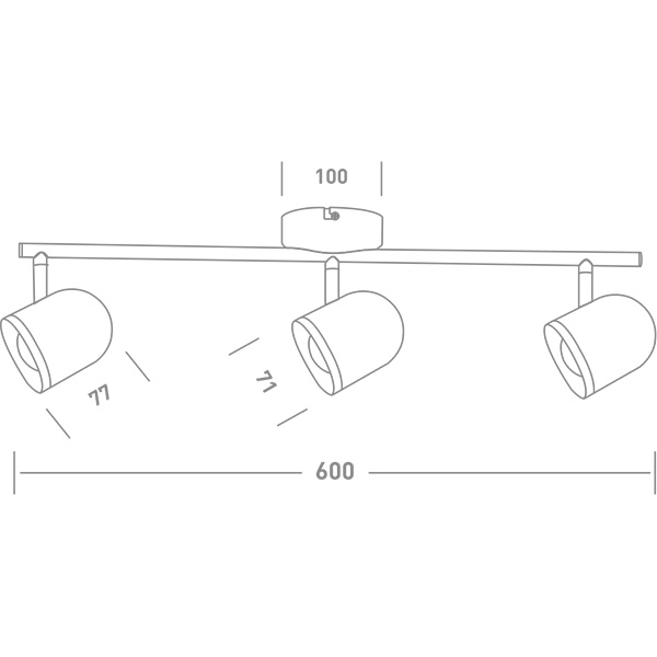 Спот Maxus Spot Light MSL-01C 3x4 Вт белый 