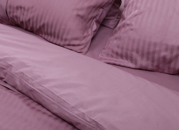 Комплект постільної білизни Stripe Deluxe 2.0 ліловий La Nuit 