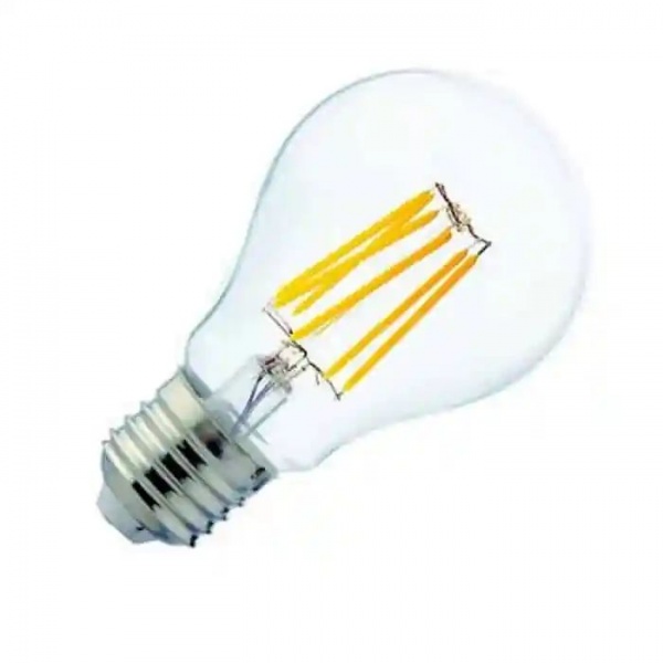 Лампа светодиодная HOROZ ELECTRIC Filament Globe A60 6 Вт E27 2700 К 220 В прозрачная 001-015-0006-010 
