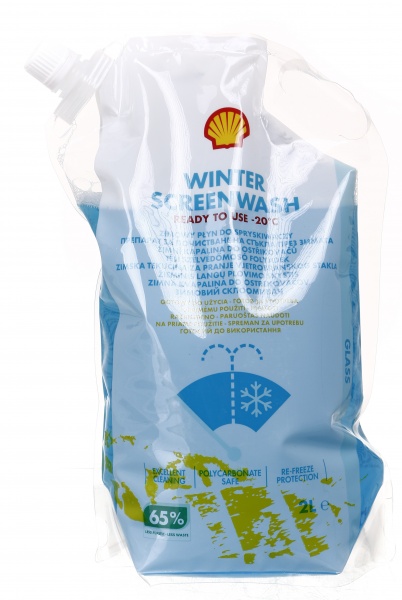 Омивач скла SHELL + Антилід для вікон 0,5 л зима -20°С 2л