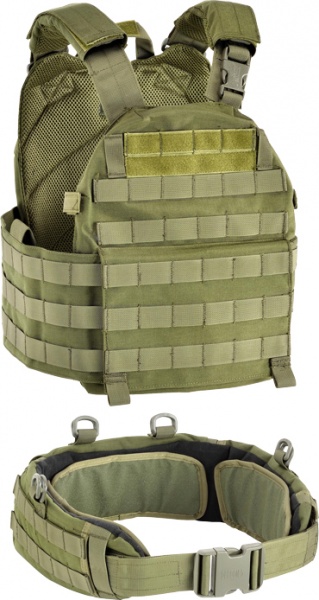Бронежилет Defcon 5 тактический Carrier Vest с поясом OD Green 