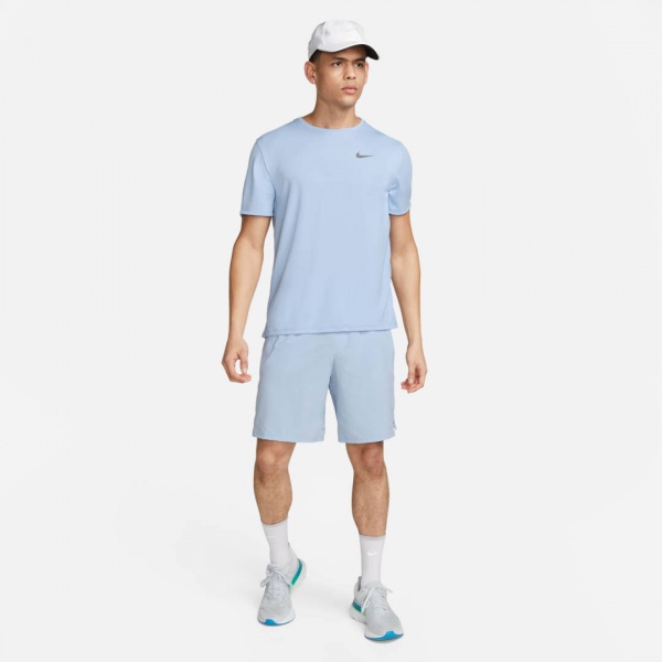 Футболка Nike DF UV MILER SS DV9315-479 р.S голубой