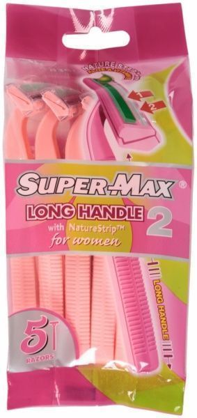 Станки одноразові Super-Max Long handle жіночі 5 шт.