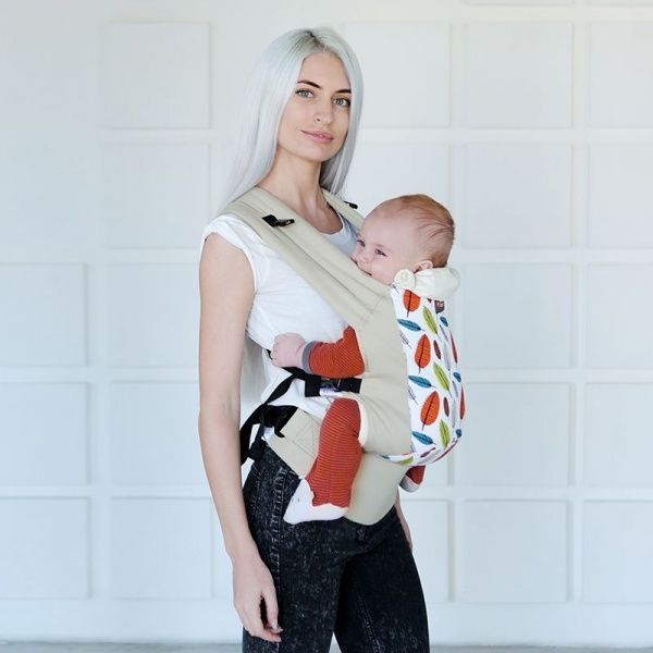 Рюкзак-кенгуру DLIGHT Листья Love & Carry бежевый DLIGHT 