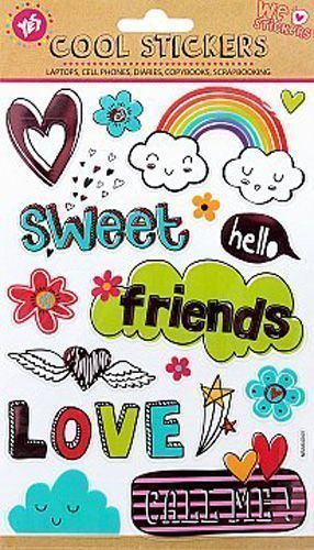 Набір наліпок декоративних стікерів Friends, 140 * 210мм 953510 16 шт.