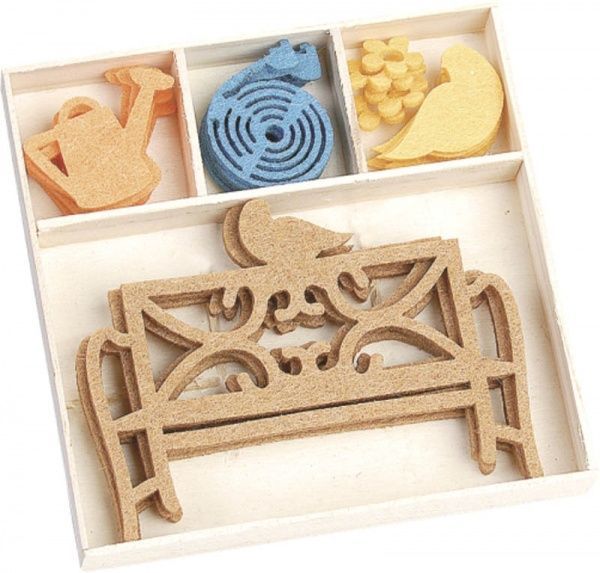 Декоративний виріб з фетру Відпочинок 20 шт. різнокольоровий, 218001234 10,5х10,5 см