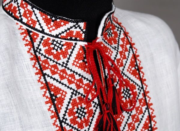 Рубашка-вышиванка Гармонiя Волынская р.86 белый с красным 