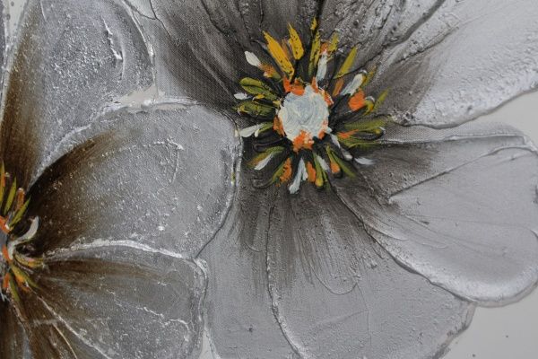 Картина Silver flowers 150x60 см GF-W100370H 