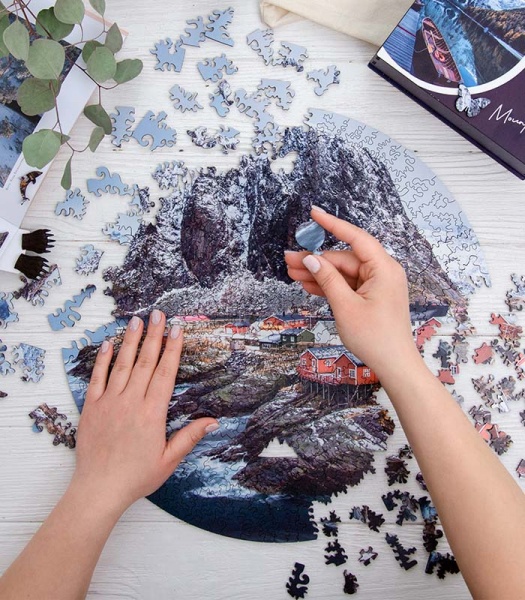 Пазл дерев'яний Рейне 30 см PuzzleUp 