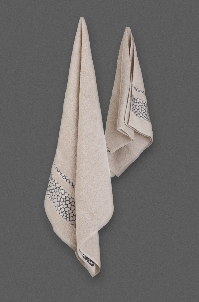 Набор полотенец Rhomb 2 шт бежевый Luna 