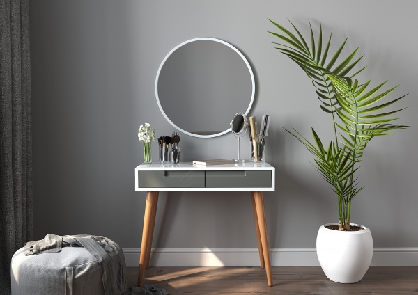 Столик туалетний Луч Марсель німфея альба/сірий/білий 