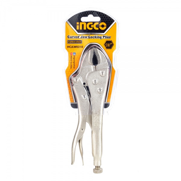 Кліщі затискні INGCO напівкруглі 250 мм 1 шт. HCJLW0210