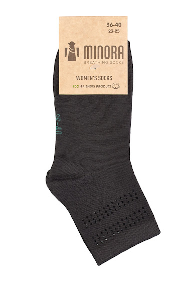 Шкарпетки жіночі MINORA бежевий/білий/бордовий/бузковий/персиковий/синій/чорний 