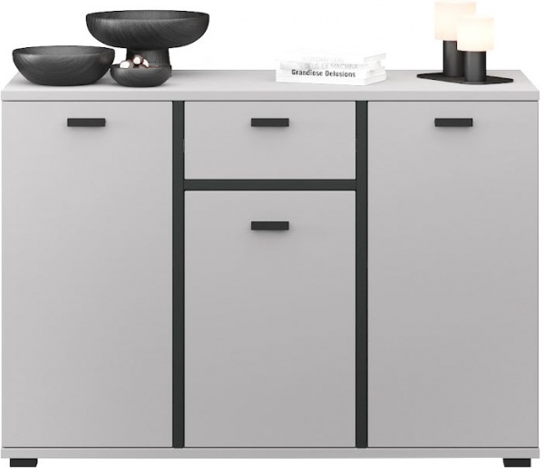 Комод SOKME Космо 1200х841х480 сірий шифер /сірий 