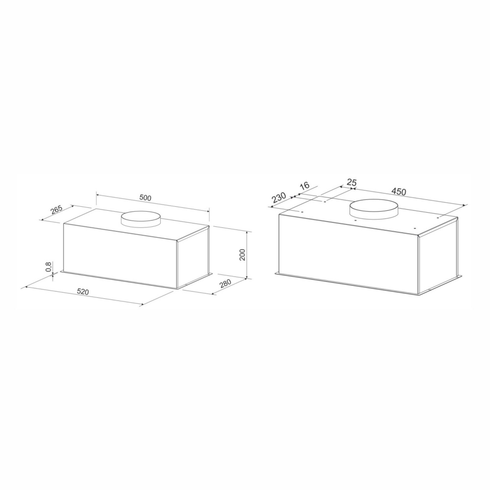Вытяжка Eleyus URBAN 700 LED 52 BL