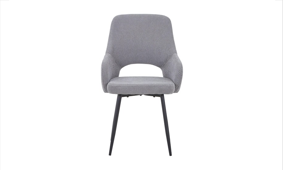 Стілець обідній Prestol Фокс 520х590х910 мм сірий / чорний