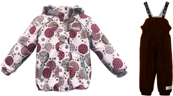 Комплект дитячого одягу для дівчаток JOIKS зріст 116 кремовий/із принтом KG-23/1 