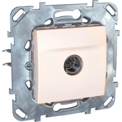 Розетка TV+SAT кінцева Schneider Electric Unica кремовий MGU5.464.25ZD