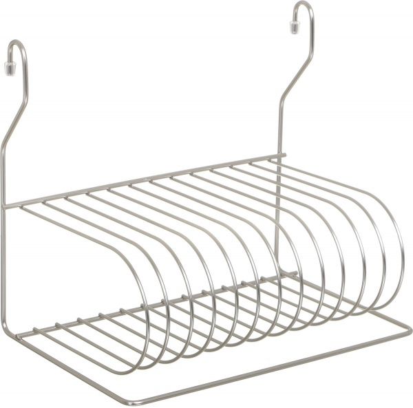 Сушарка на рейлінг Lemax для посуду навісна 300х200х260 мм матовий нікель