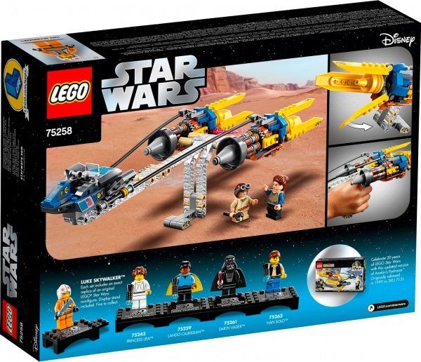 Конструктор LEGO Star Wars Подрейсер Анакина - выпуск по случаю 20-й годовщины 75258