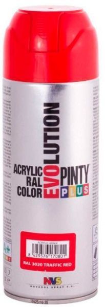 Фарба аерозольна акрилова (Ral 3020) 400 мл Evolution PINTYPLUS
