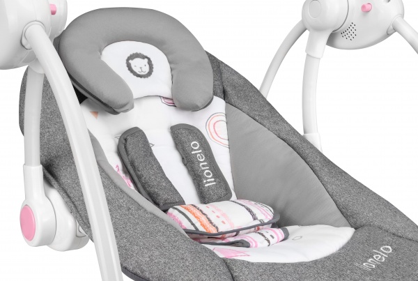 Крісло-гойдалка Lionelo Ruben grey rose LO.RU04