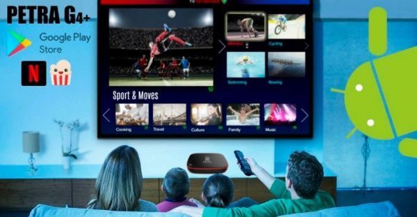 Медіаплеєр SWEET TV BOX Popcorn Netflix Android приставка 4K Petra G4