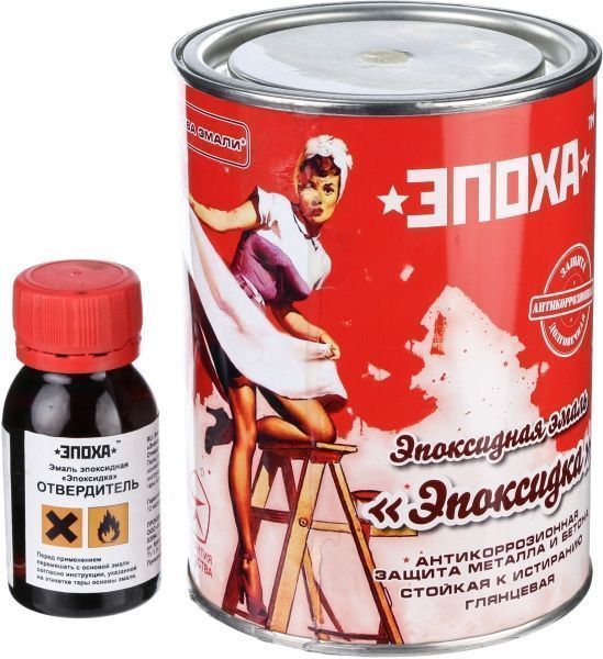 Эмаль ЭПОХА эпоксидная Эпоксидка белый глянец 0,7л 1кг