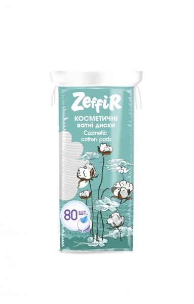 Ватные диски ZEFFIR 80 шт. (мягкая)