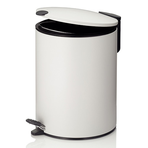 Ведро с педалью Kela Mats 5 л белое 23701