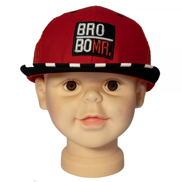 Бейсболка Devilon 3-8 лет р.48-54 красный 518851 