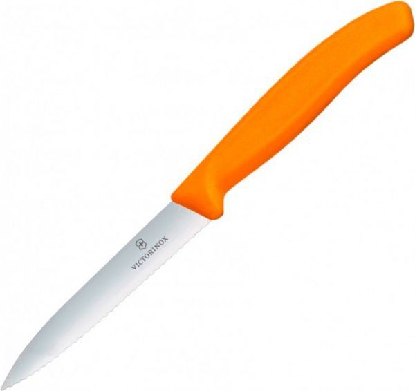 Нож кухонный SwissClassic Paring 10 см оранжевый 6.7736.L9 Victorinox