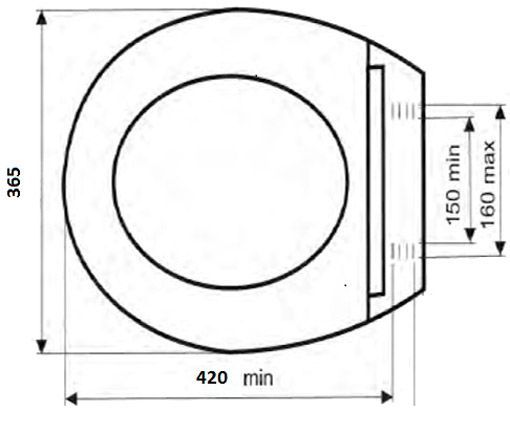 Сидіння для унітаза з кришкою Сиданіт S-65m