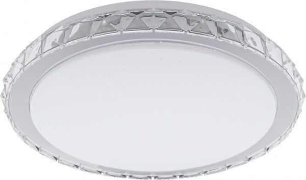 Світильник світлодіодний Hopfen Siyanie з пультом ДК 28 Вт білий/хром 3000-6000 К 