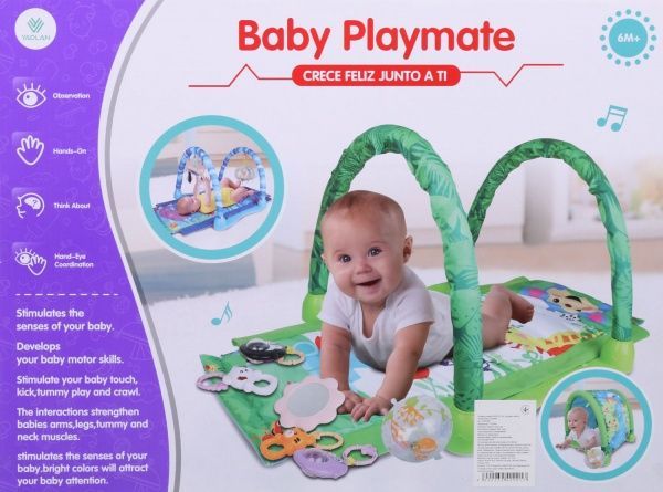 Розвиваючий килимок Shantou 2в1 з дугами синій 103х60х43 см I1374844