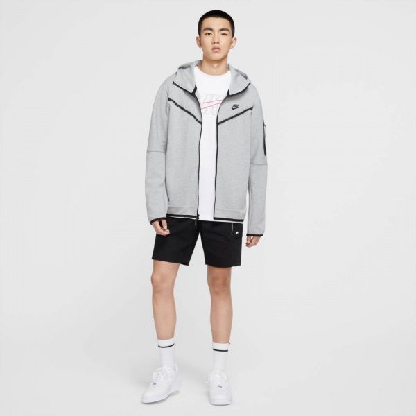 Джемпер Nike M NSW TCH FLC HOODIE FZ WR CU4489-063 р. XL сірий меланж