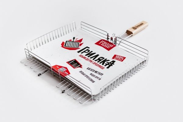 Решетка для барбекю Грыляка универсальная ХL 40х30 см + чехол