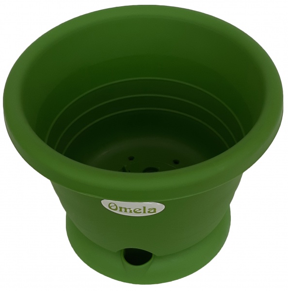 Горщик пластиковий Омела Пастель 4,5 л круглий (ТУ У 22.29-40031804-001:2024) 