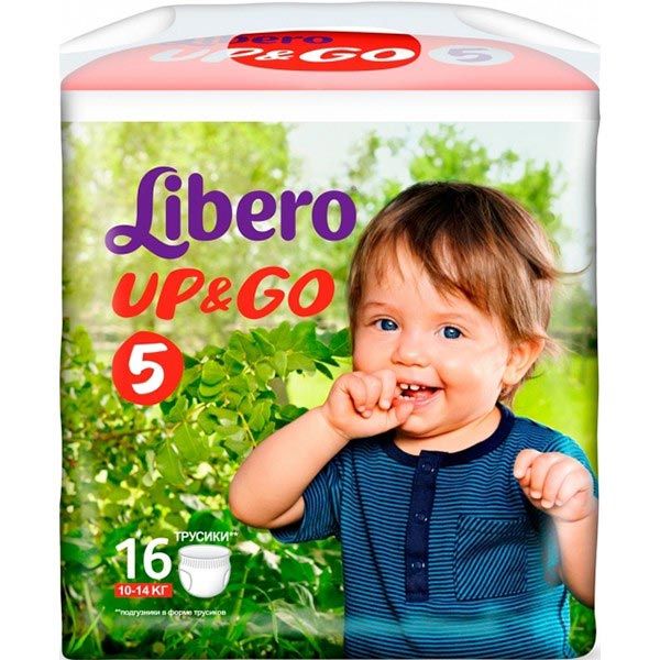 Підгузники Libero Up & Go 5 Maxi Plus 10-14 кг 16 шт