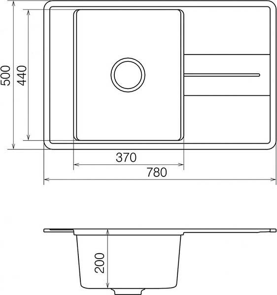 Мойка для кухни Water House Bliss BMP 02.78 beige 