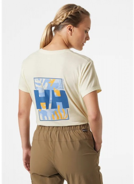 Футболка Helly Hansen W SKOG RECYCLED GRAPHIC TEE 63083-513 р.XS блакитний